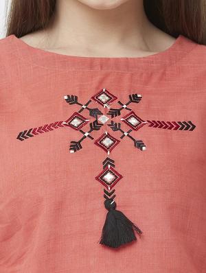 embroidered skirt top set - 16699753 - Standard Image - 6