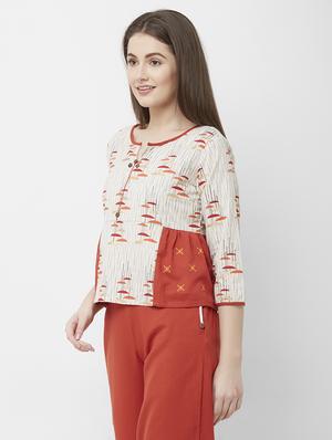 printed top pants set - 16699756 - Standard Image - 3
