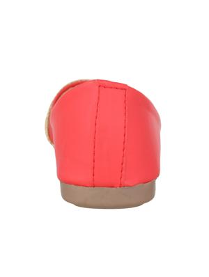 red slip on ballerinas - 16699860 - Standard Image - 3