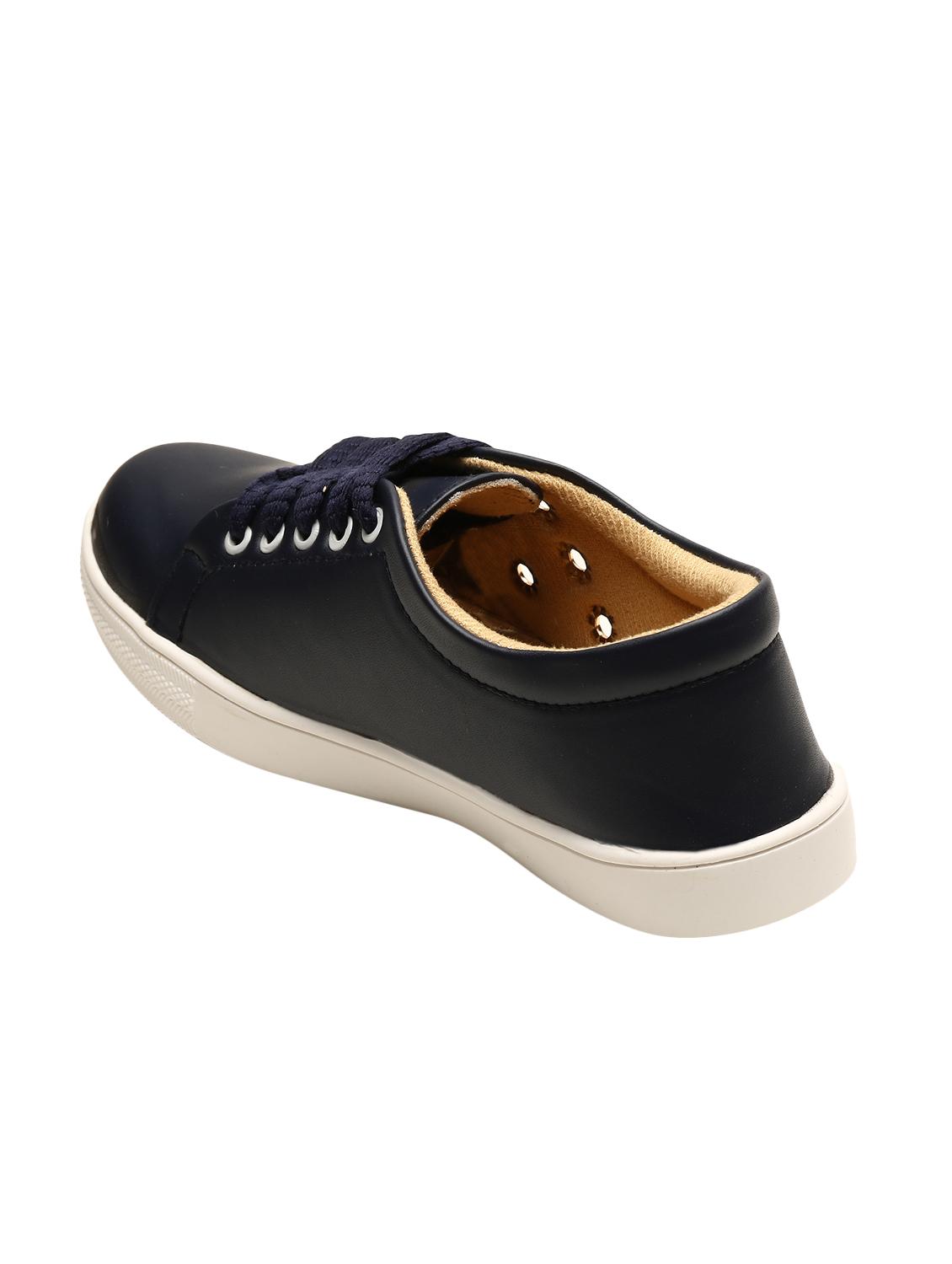 navy lace-up sneakers - 16699873 - Zoom Image - 3