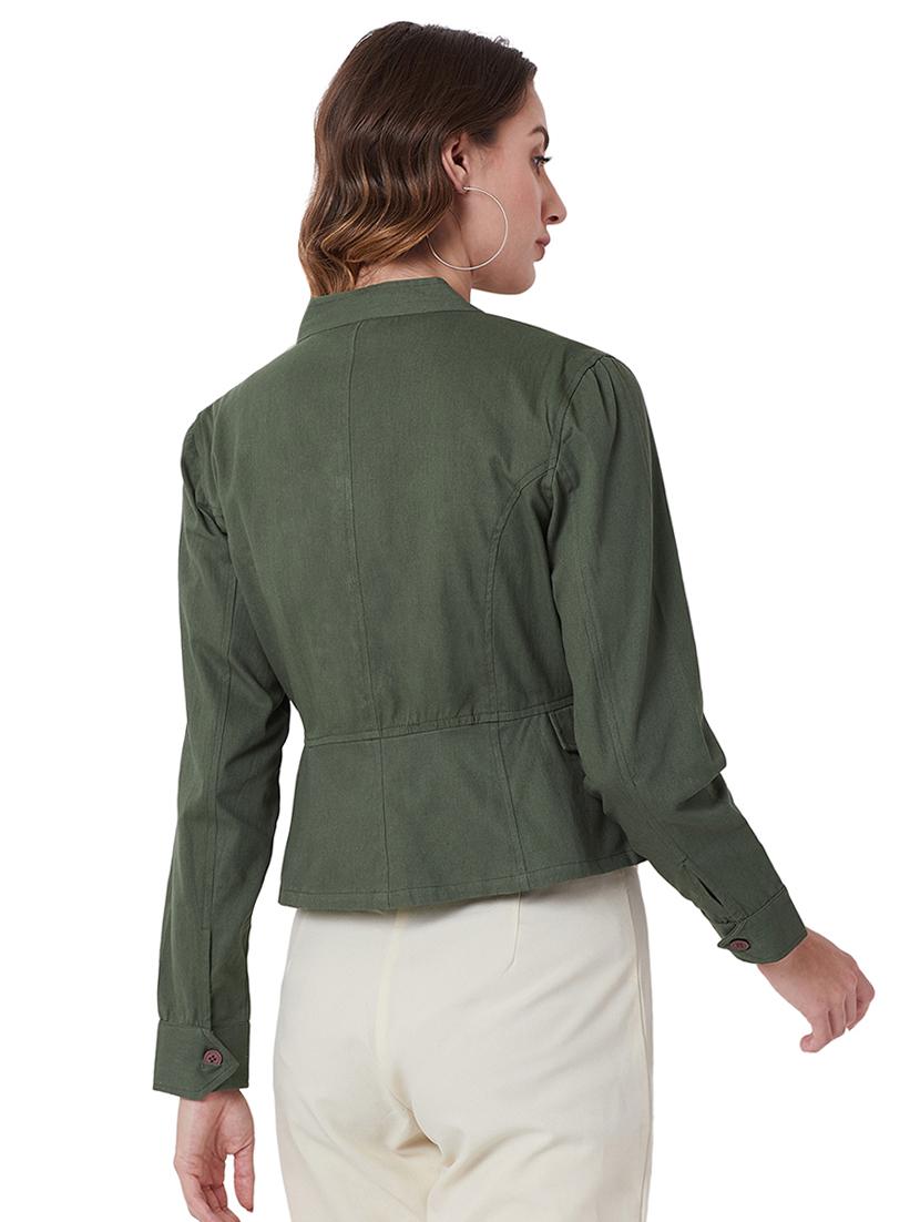 mandarin neck long sleeved jacket - 16700013 - Zoom Image - 3