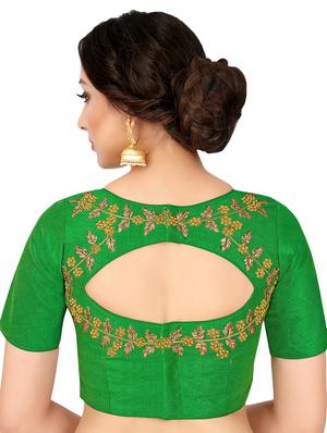 solid embroidered blouse - 16700271 - Standard Image - 3