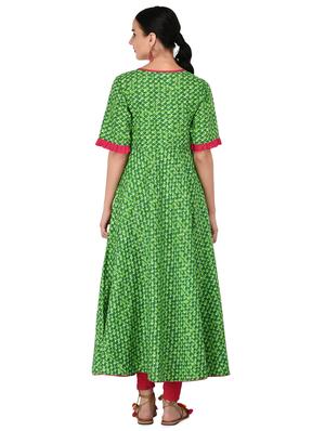 animal print anarkali kurta - 16700755 - Standard Image - 3