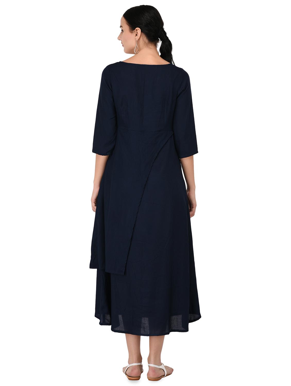 cowl a-line kurta - 16700781 - Zoom Image - 3