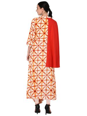 printed flared kurta - 16700787 - Standard Image - 3