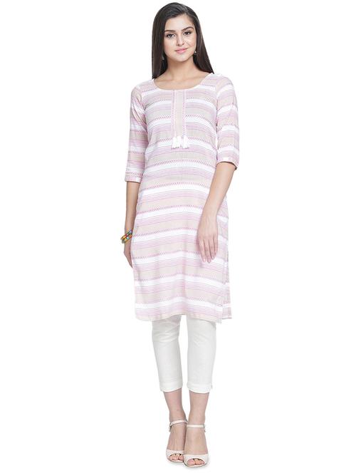 printed straight kurta - 16700788 - Standard Image - 1