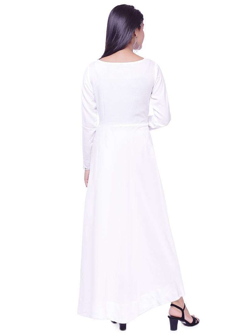 embroidered layered kurta - 16700809 - Zoom Image - 3