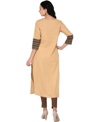 printed straight kurta - 16700822 - Standard Image - 3