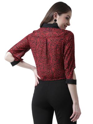 cut out sleeved printed shirt - 16700833 - Standard Image - 3