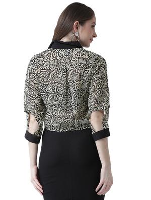 cut out sleeved floral shirt - 16700834 - Standard Image - 3