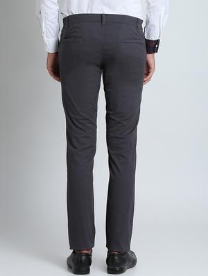 grey solid chinos - 16701002 - Standard Image - 3