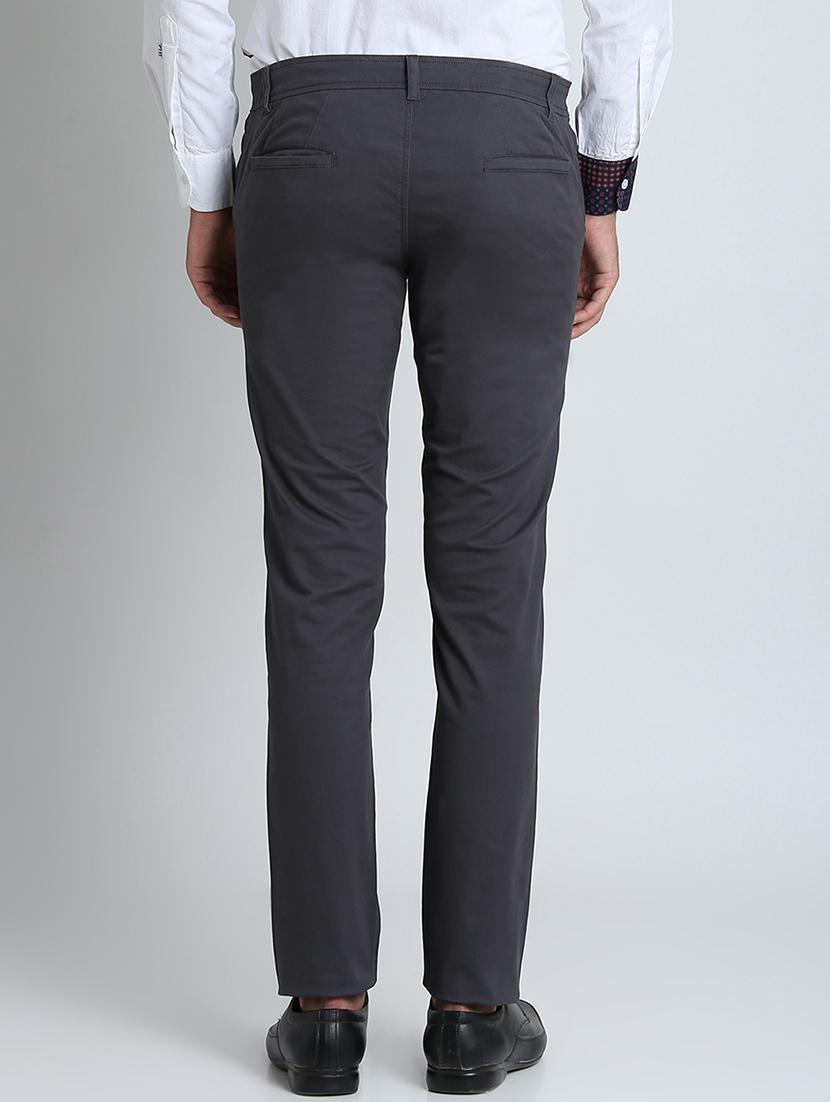 grey solid chinos - 16701002 - Zoom Image - 3