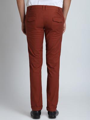 red solid chinos - 16701011 - Standard Image - 3