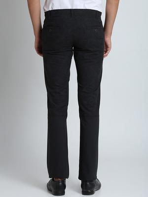 black solid chinos - 16701013 - Standard Image - 3