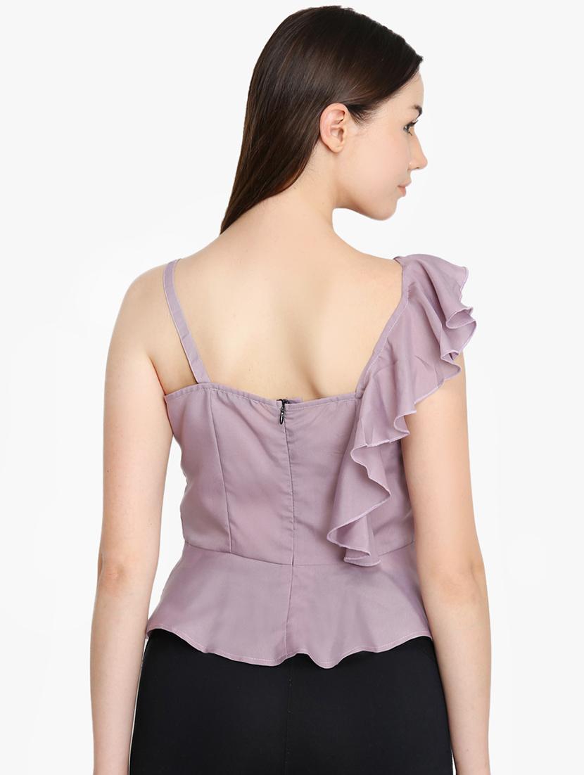 frill detail peplum top - 16701291 - Zoom Image - 3