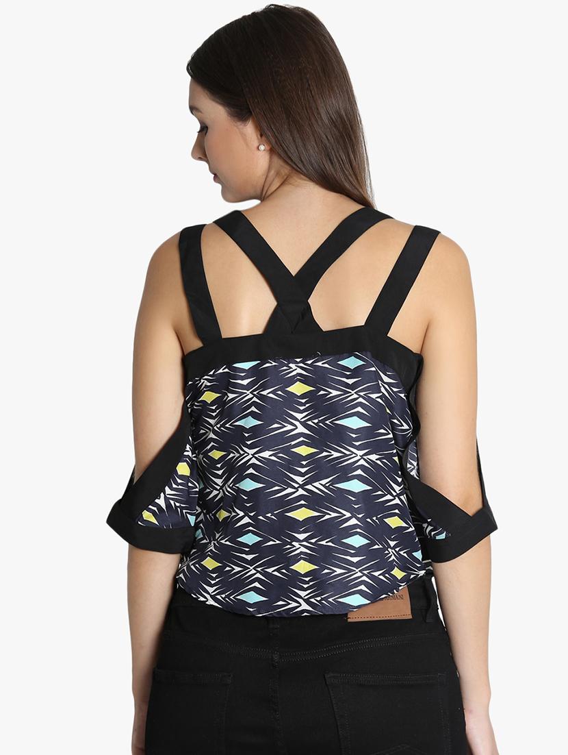 cold shoulder abstract top - 16701332 - Zoom Image - 3