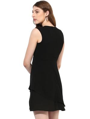 round neck layered a-line dress - 16701665 - Standard Image - 3