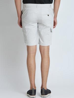 white solid bermuda shorts - 16701796 - Standard Image - 3
