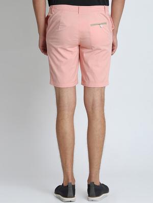 pink solid bermuda shorts - 16701869 - Standard Image - 3