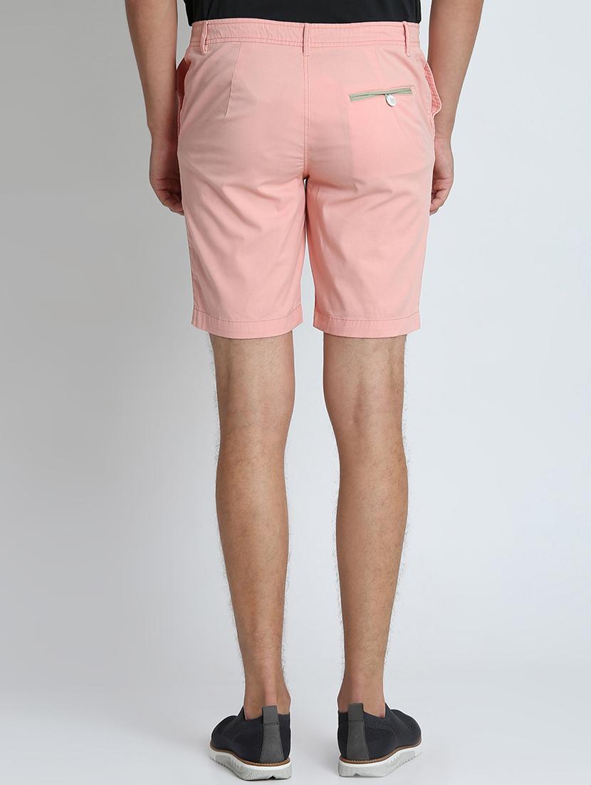 pink solid bermuda shorts - 16701869 - Zoom Image - 3