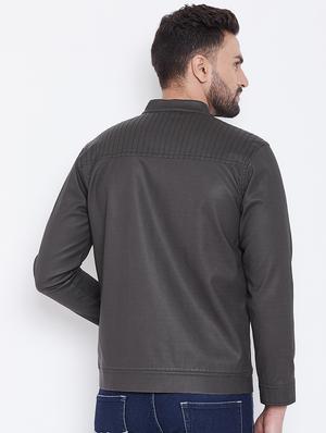 black solid biker jacket - 16702303 - Standard Image - 3