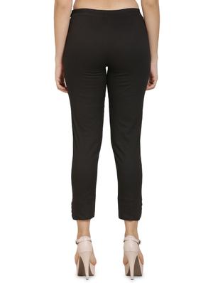 high rise button detail trouser - 16702701 - Standard Image - 3