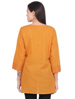 solid straight kurti - 16703070 - Standard Image - 3