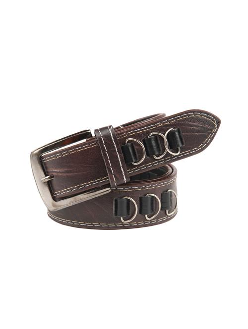 brown leatherette belt - 16703311 - Standard Image - 1