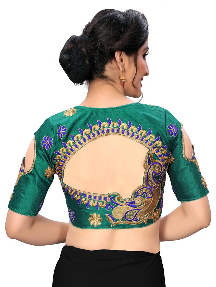 solid embroidered blouse - 16703349 - Zoom Image - 3