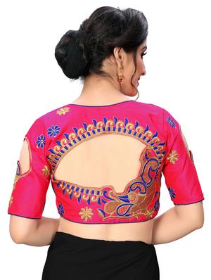 solid embroidered blouse - 16703355 - Standard Image - 3