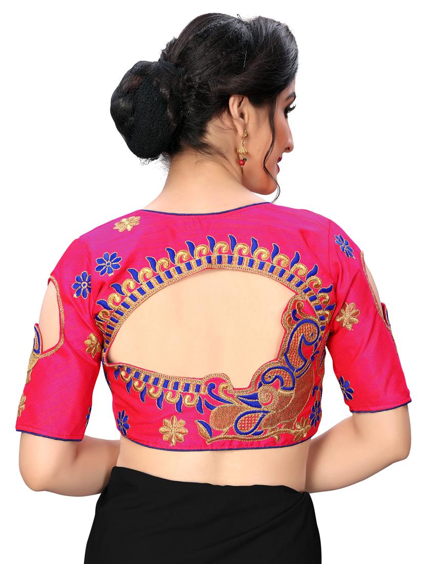 solid embroidered blouse - 16703355 - Zoom Image - 3