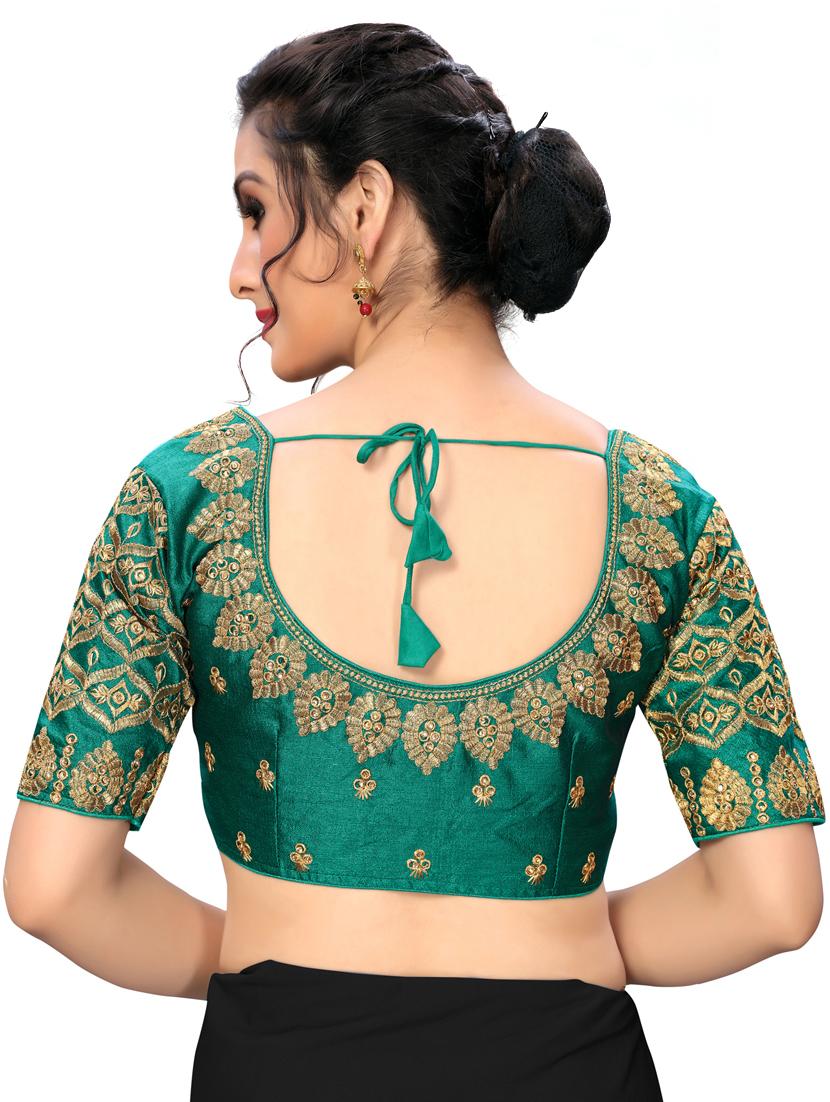 solid embroidered blouse - 16703362 - Zoom Image - 3
