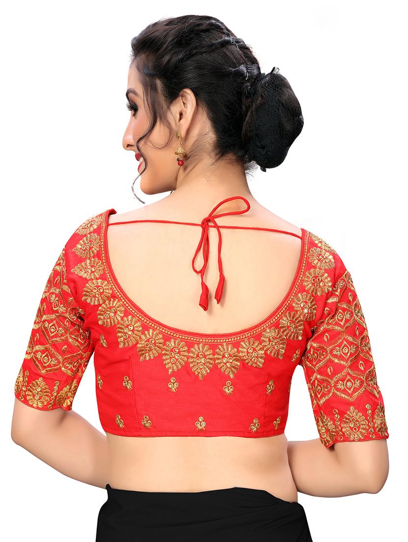 solid embroidered blouse - 16703369 - Zoom Image - 3