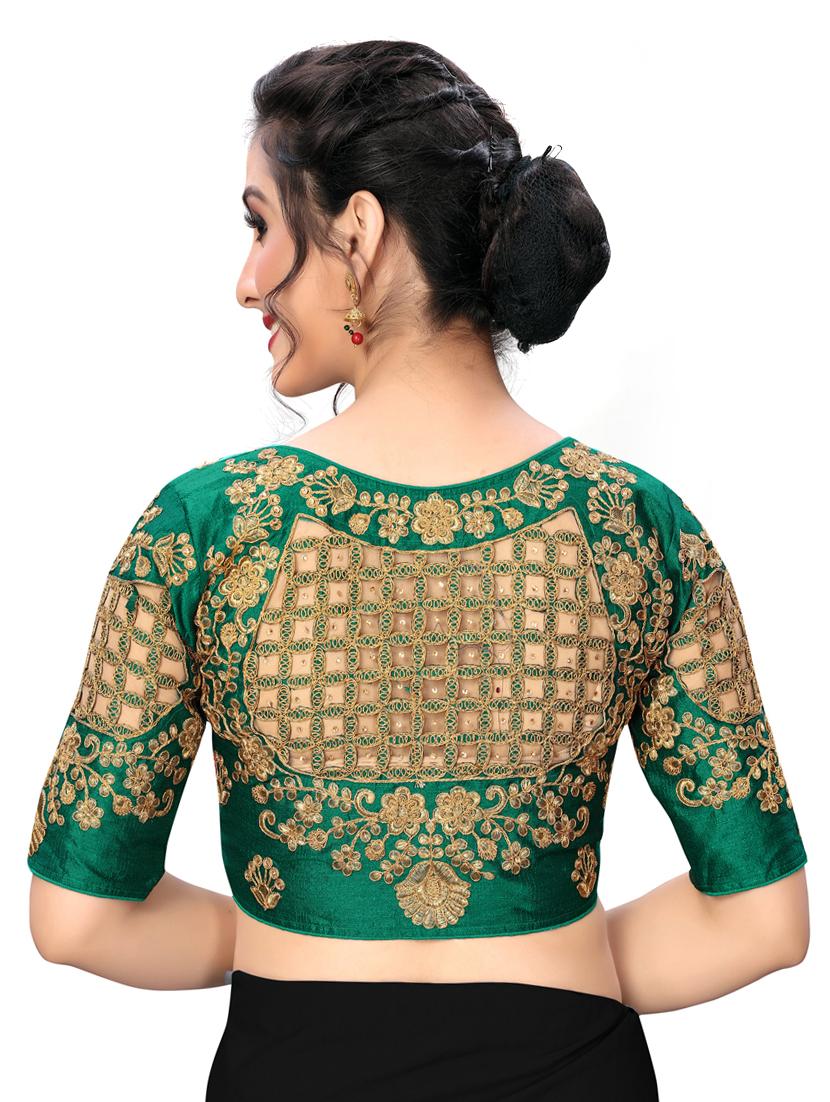 solid embroidered blouse - 16703388 - Zoom Image - 3