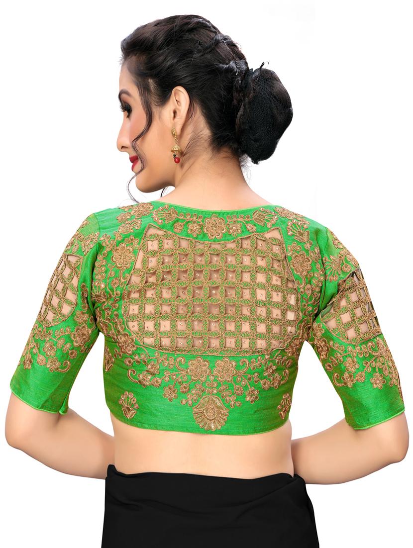 solid embroidered blouse - 16703389 - Zoom Image - 3