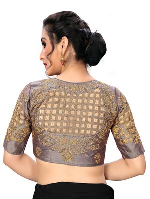 solid embroidered blouse - 16703390 - Standard Image - 3