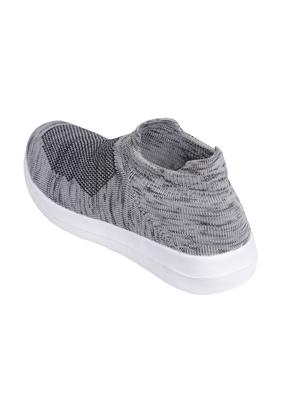 grey fabric slip on sport shoes - 16703414 - Standard Image - 3