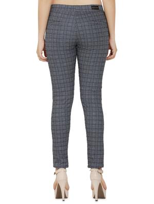 high rise checkered trouser - 16704333 - Standard Image - 3