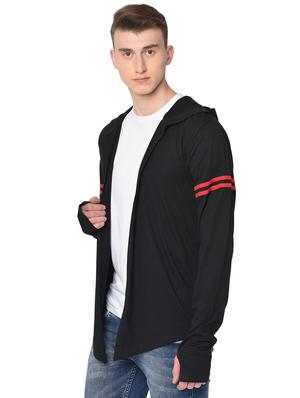 black solid thumb hole shrug - 16704430 - Standard Image - 3