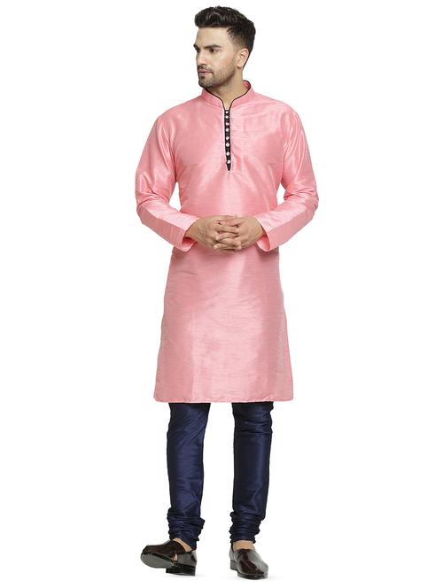 pink solid kurta pyjama set - 16705959 - Standard Image - 1