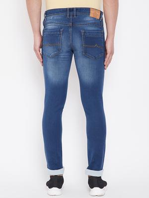 blue light washed denim jeans - 16706011 - Standard Image - 3