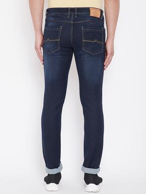 dark blue light washed denim jeans - 16706012 - Standard Image - 3