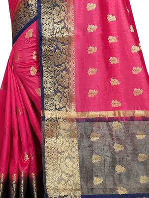 self design kanjivaram saree with blouse - 16706080 - Standard Image - 3
