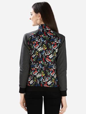 quirky sleeved mandarin neck jacket - 16706199 - Standard Image - 3