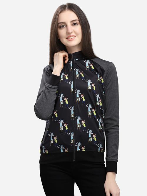 quirky sleeved mandarin neck jacket - 16706209 - Standard Image - 1