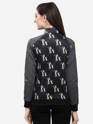 quirky sleeved mandarin neck jacket - 16706209 - Standard Image - 3