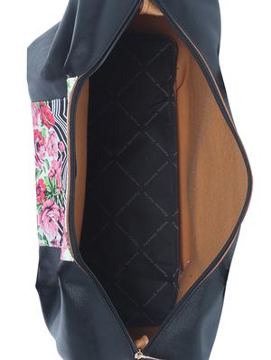 black leatherette (pu) regular handbag - 16706947 - Standard Image - 3