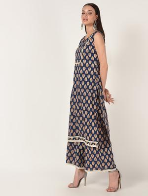 printed kurta palazzo set - 16708031 - Standard Image - 3