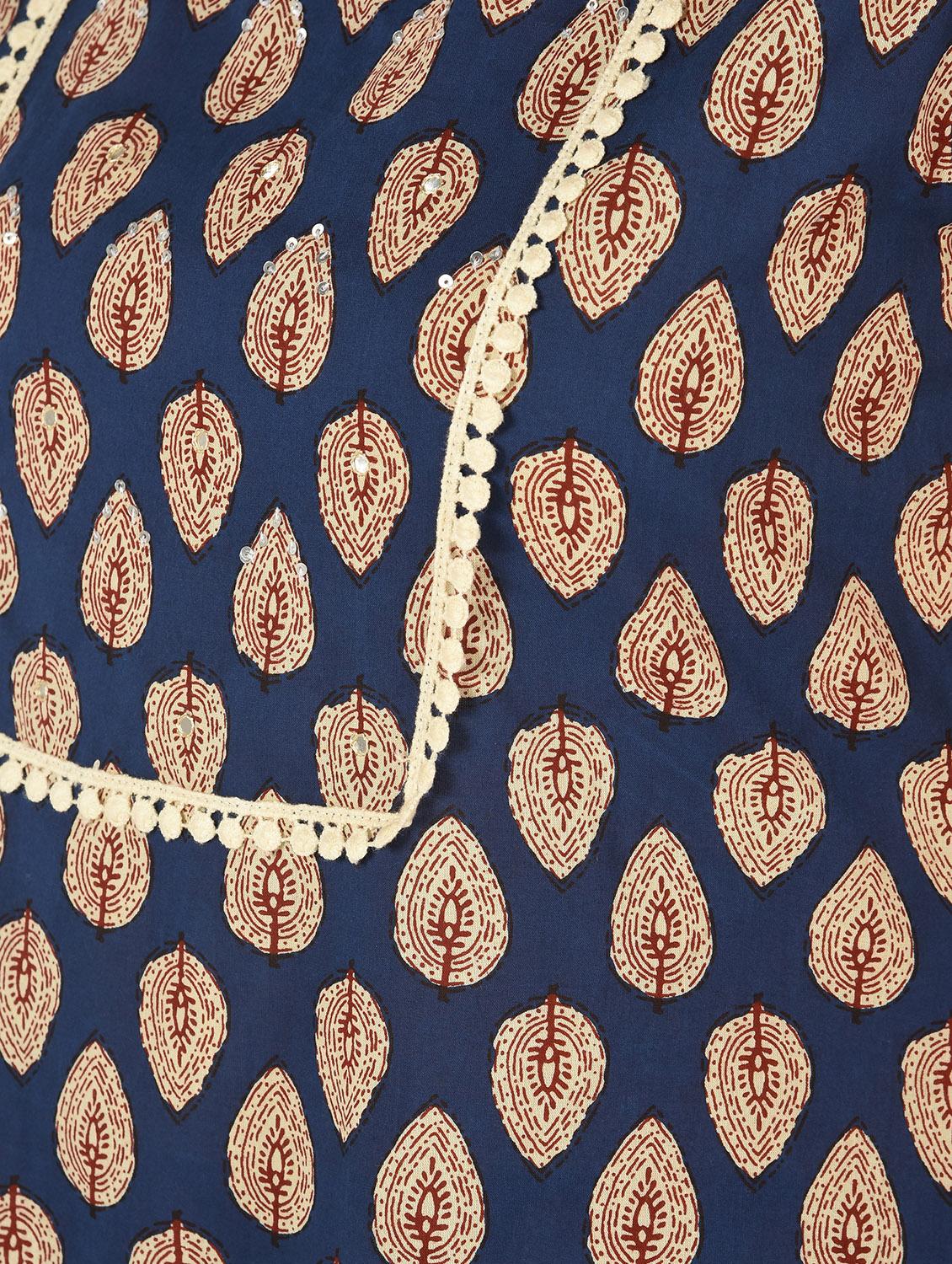 printed kurta palazzo set - 16708031 - Zoom Image - 6