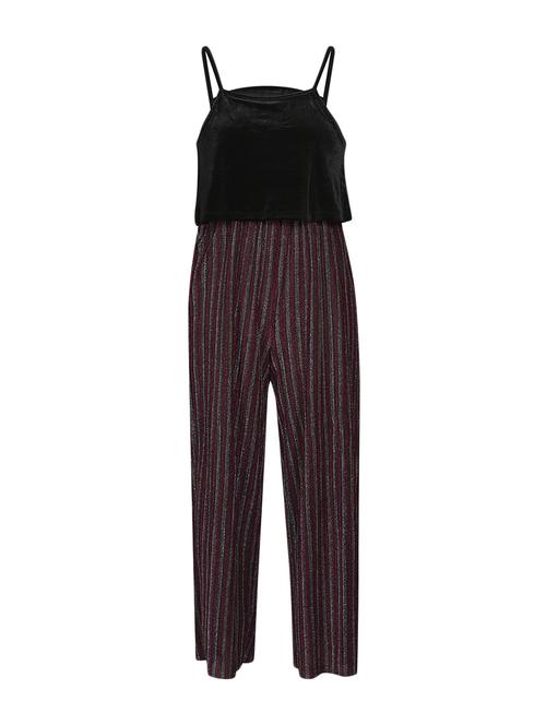 black rayon full length jump suit - 16708131 - Standard Image - 1